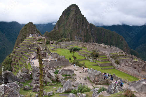 Obraz na płótnie canvas trzyczęściowy "tryptyk" Machu Picchu