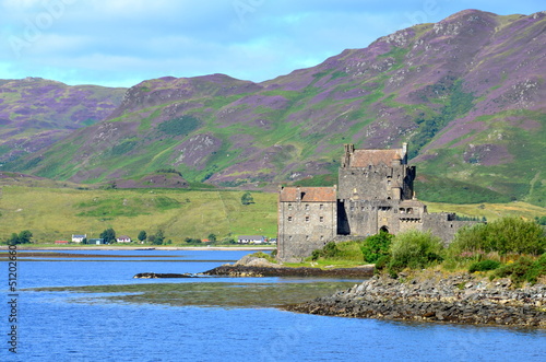 Board z aluminiowym obramowaniem Eilean donan zamek w dornie w Szkocji