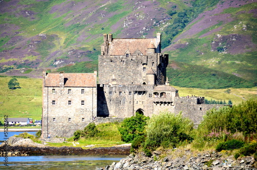 Board z aluminiowym obramowaniem Eilean donan zamek w dornie w Szkocji