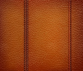 brown leather background. Vector illustration.