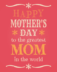 Wall Mural - Mother's Day Card