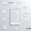© sellingpix - Mobile Smartphone with icon interface. Infographics.