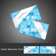Wall Mural - abstract blue colorful circle business card set vector
