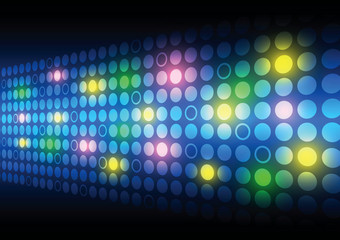 Wall Mural - glowing button on screen