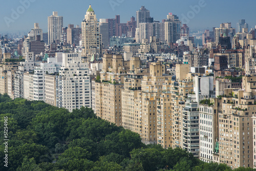 Tapeta ścienna Centralny park przy 5 th avenue w nowym jorku, manhattan