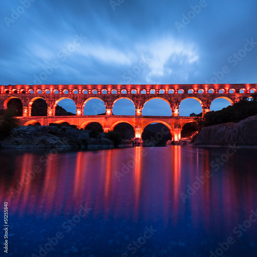 Tapeta ścienna Pont du gard, południowej francji, europie.