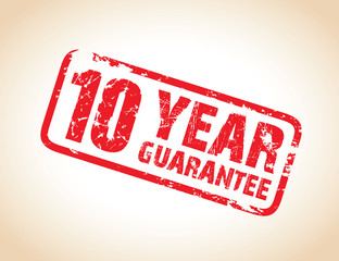 ten year guarantee stamp