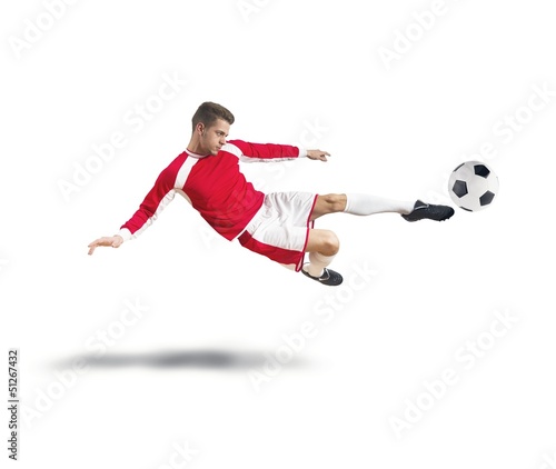 Foto-Lamellenvorhang - Footballer (von alphaspirit)