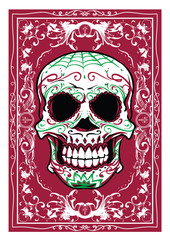 Sticker - Floral Skull