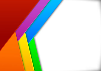 Wall Mural - colorful card with blank space - illusion