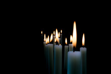Kerzenschein - Trauerkarte