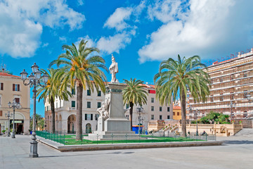 Canvas Print - piazza d'italia on a sunny day