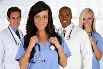 Wall Mural - Doctors and Nurse