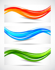 Wall Mural - Set of abstract banners