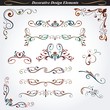 Collection of decorative design elements 04