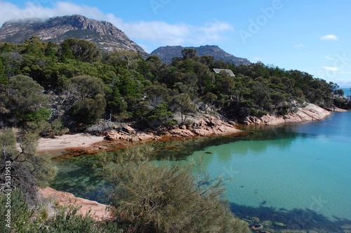 Plakat na papierze fotorealistycznym Freycinet Wine Glass Bay Tasmania