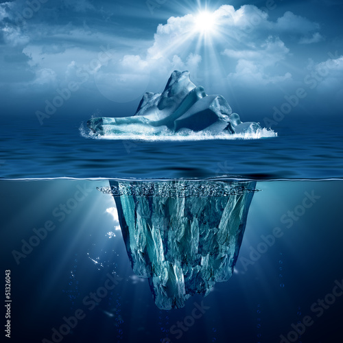 Fotografie, Obraz Iceberg. Abstract eco backgrounds for your design