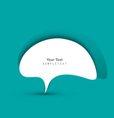 Wall Mural - abstract chat bubble in the shape colorful vector design illustr