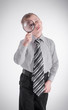 © a2bb5s - Boy looking through a magnifying glass