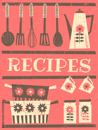 Photo Vintage Recipe Card