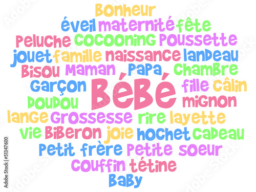 Nuage De Mot Bebe Stock Vector Adobe Stock