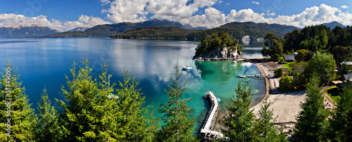 Tapeta ścienna Jezioro Nahuel Huapi, Villa de la Narrows, Argentyna