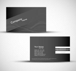 Sticker - abstract black colorful business card set vector