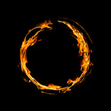 Fototapeta Zachód słońca - Circle of fire