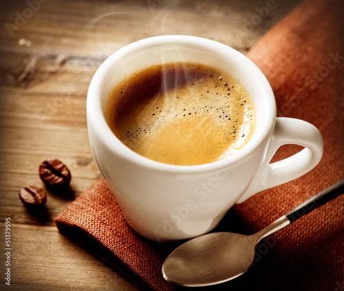 Obraz na płótnie canvas dwuczęściowy "dyptyk" Espresso do kawy. 