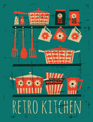 Poster - retro kitchen poster