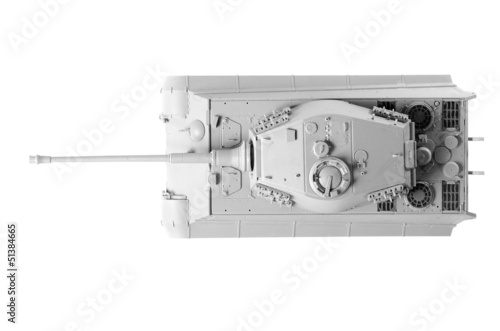 Board z aluminiowym obramowaniem Model wagowy niemieckiego czołgu z Wwii