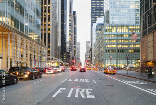 Nowoczesny obraz na płótnie New York City from Street Level