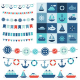 sea garland and patchwork