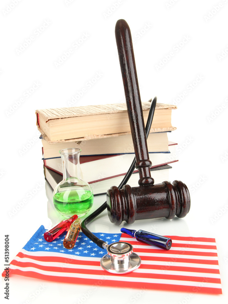 Concept of forensic medicine close up