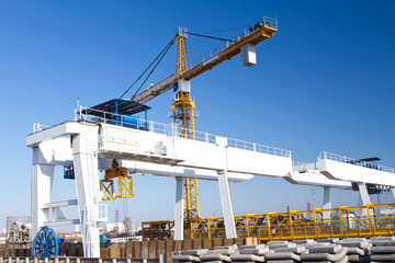 crane on an indutrial site