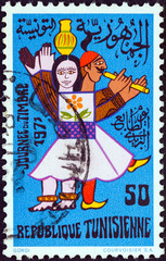 Sticker - The musicians of Kerkena (Tunisia 1971)