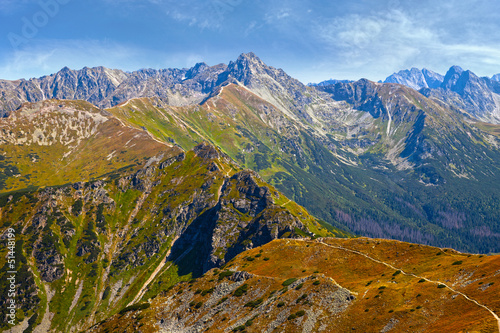 Board z aluminiowym obramowaniem Widok na Tatry, Polska.