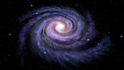 Wall Mural - spiral galaxy milky way