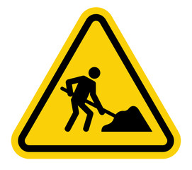 under construction road sign