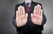 © Evgeny Dubinchuk - Businessman with stop hands sign
