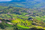 Fototapeta Na sufit - View from Titano mountain at Italian neighborhood