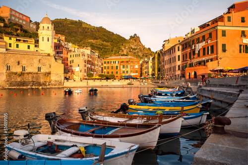 Plakat na papierze fotorealistycznym Vernazza, cinque terre, italy