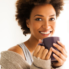 Woman Drinking Coffee