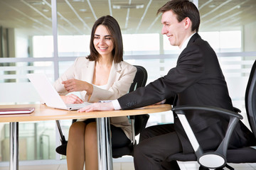 group of happy business people