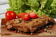 Steak mit Salatbeilage