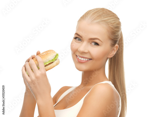 Woman Eating Junk Food Stock Foto Adobe Stock 3302