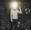 © WavebreakmediaMicro - Woman with lit up light bulb for head