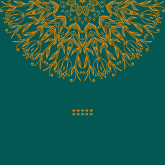 Aufkleber - Ornamental Round Lace Pattern