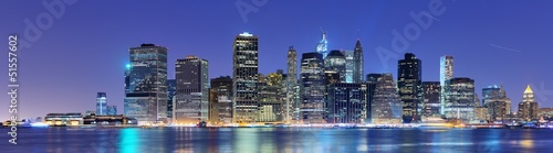 Plakat na papierze fotorealistycznym Nowy Jork niższe panoramę Manhattanu