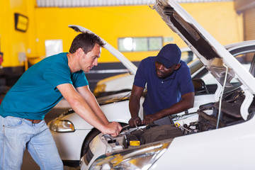 Wall Mural - man sending his car for repair